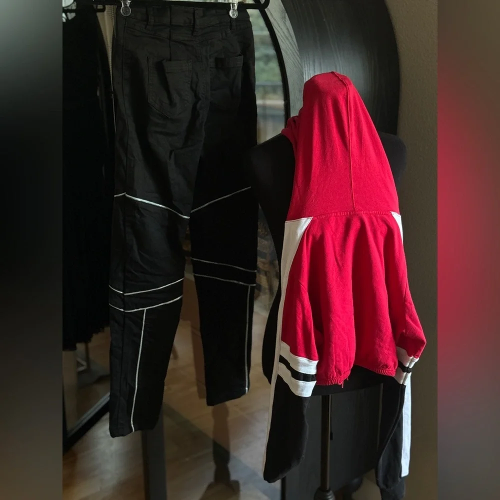 Weissman Cropped Pullover & Balera Performance pants with Piping Hip Hop Costume